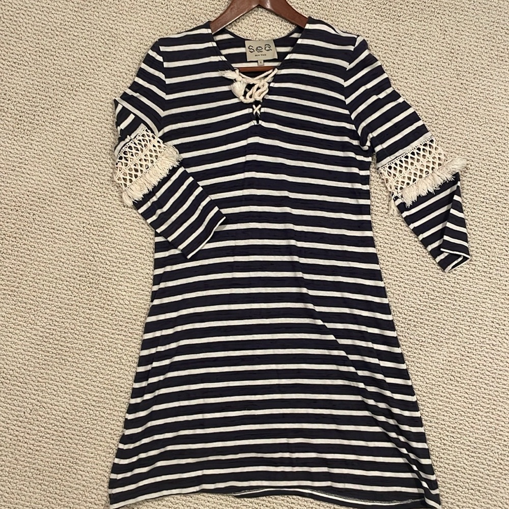 Sea New York nautical stripe cotton dress